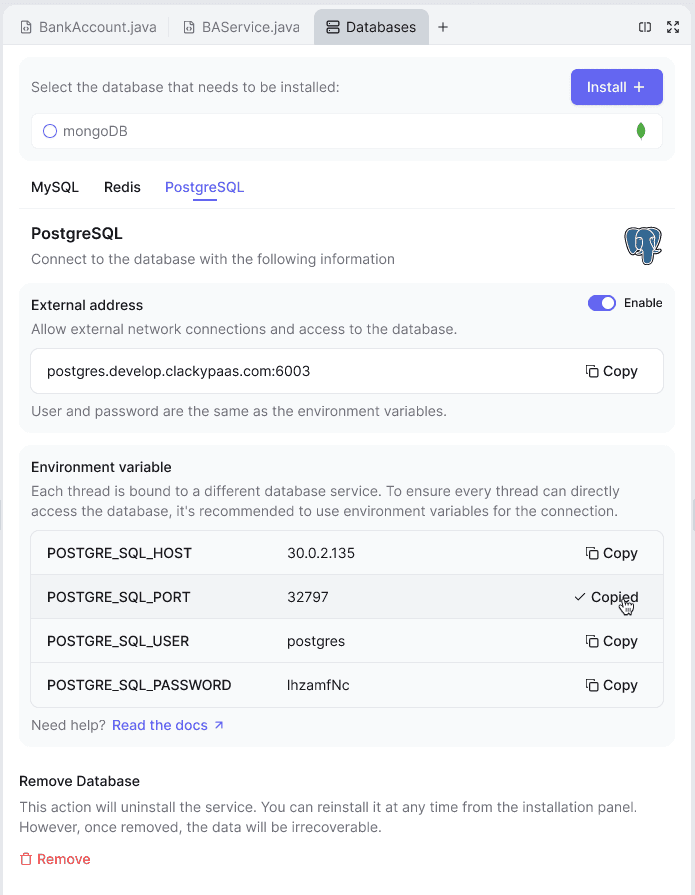 postgresql